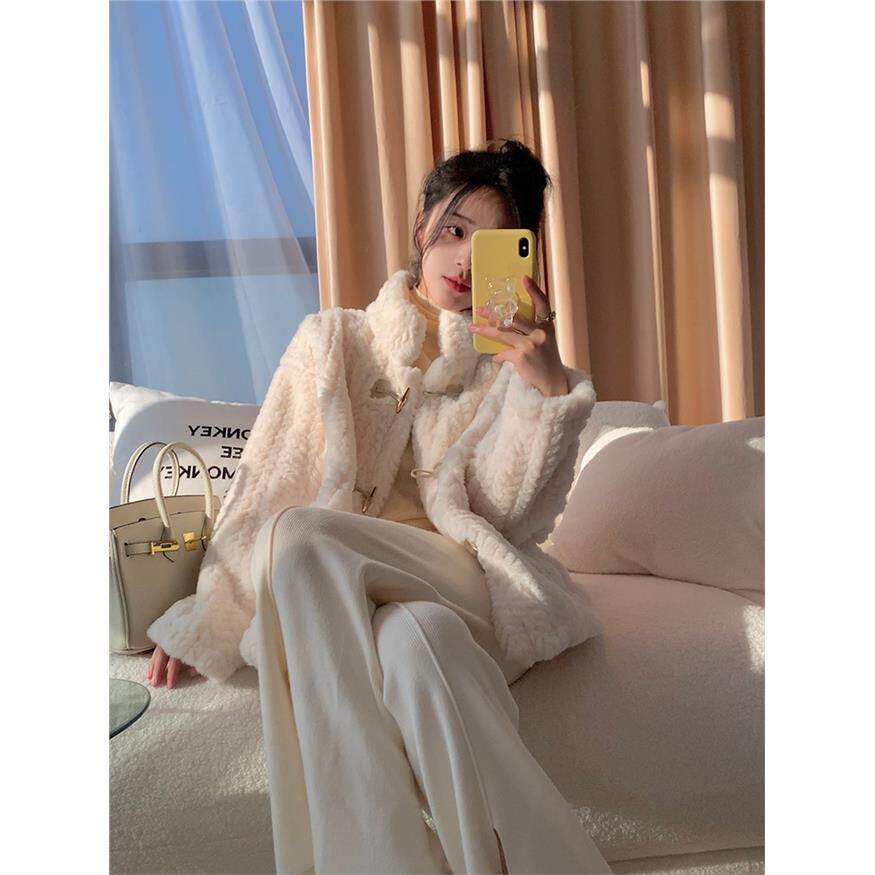 羊羔毛小香风外套女秋冬