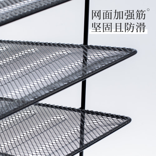 文件架铁质多层文件夹收纳盒办公室桌面文具资料收纳置物架档案资