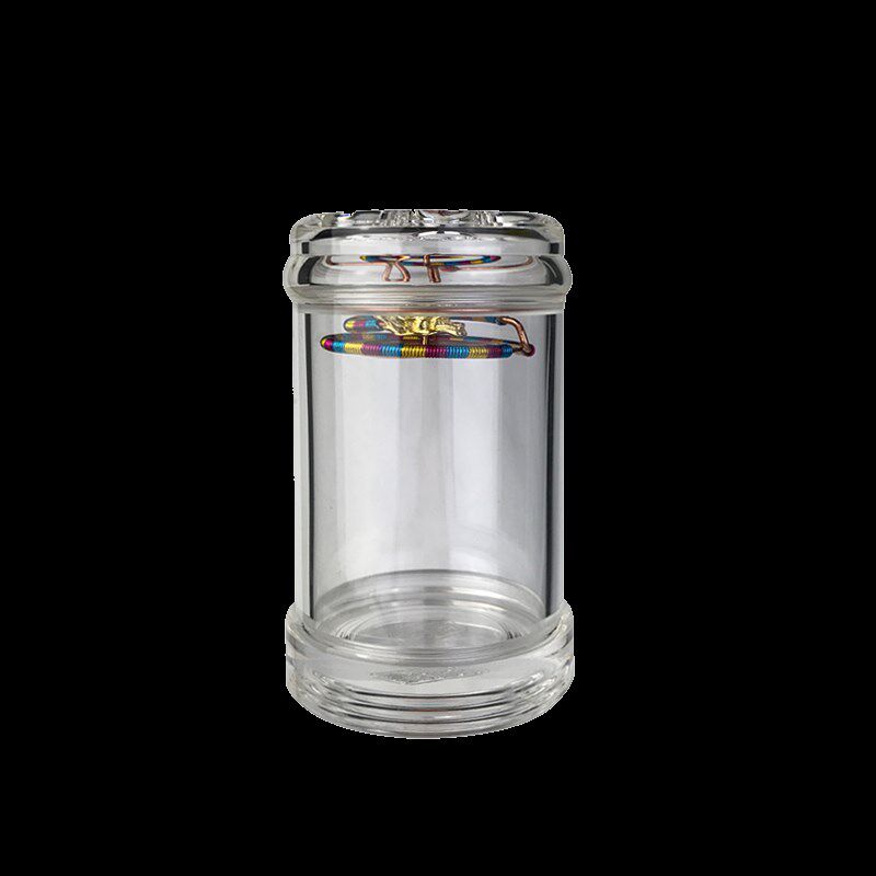 仿尖鼻子蝈蝈叫罐60精品高端高级水晶55有机玻璃鸣虫七孔罐子