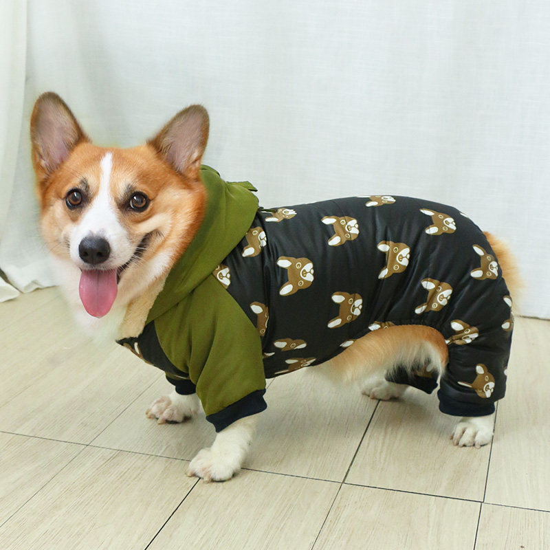 宠物狗狗秋冬衣服四脚保暖加厚冬季冬装泰迪柯基法斗中型犬小型犬