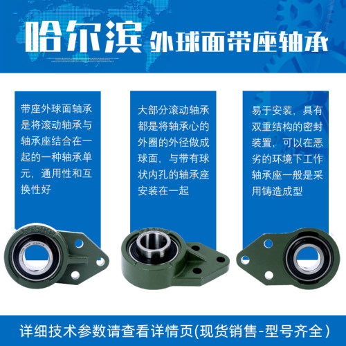 哈尔滨外球面带座轴承固定座UCFB204 FB205 FB206 FB207 FB208209