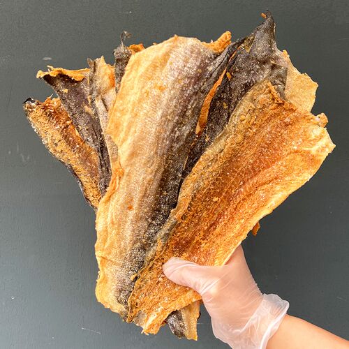 特大冻干带肉三文鱼皮宠物零食狗狗磨牙洁齿营养幼犬大狗奖励肉干