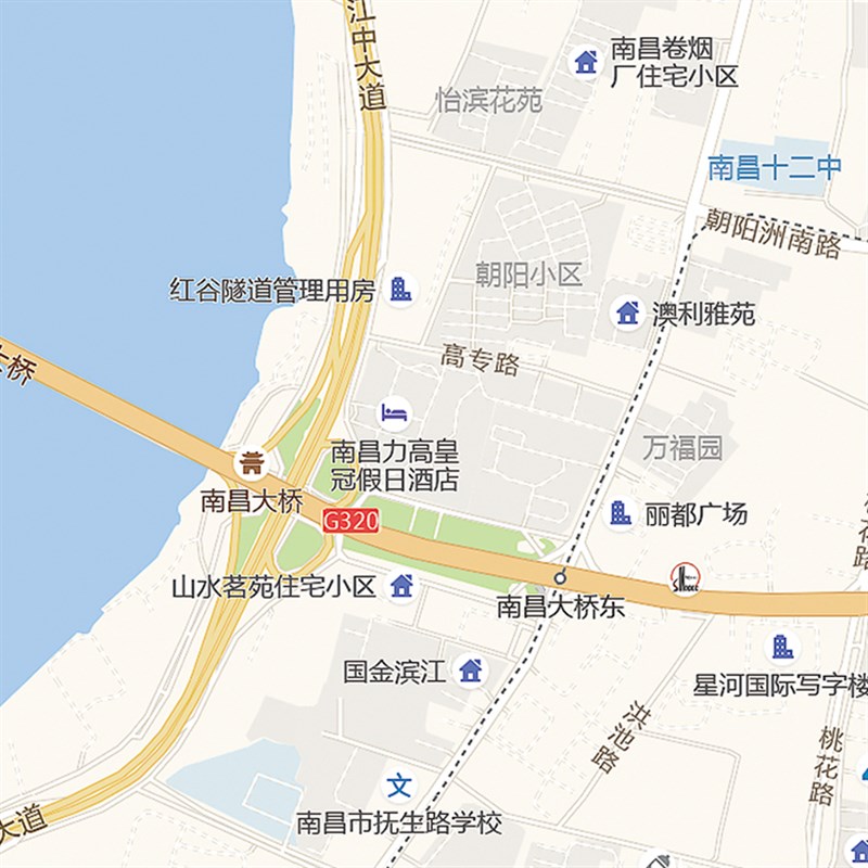 2025新款南昌市城区地图办公室挂图高清防水墙壁装饰实物推荐定制