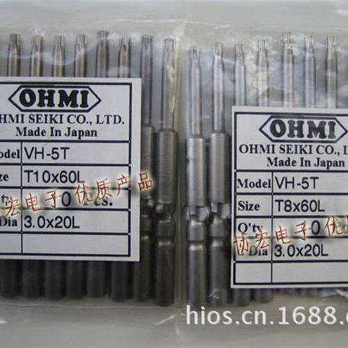 供应日本近江机电OHMI内六角批头V-14X V-32X梅花批头V-17T VH-4T