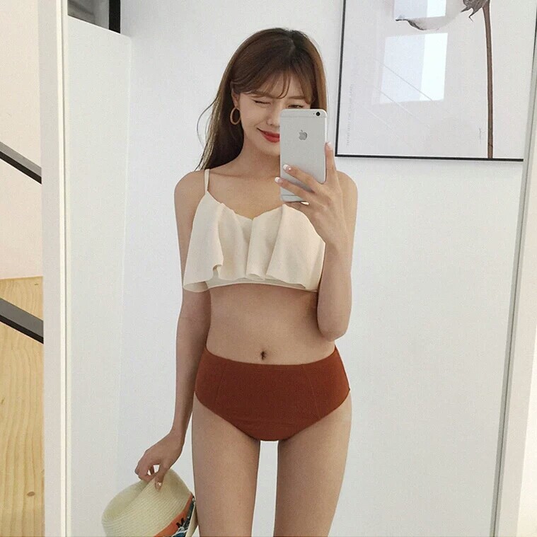 YBB定制网红款大小胸钢托聚拢性感分体泳衣女撞色比基尼泡温泉|msdalam kategori sukan/Yoga/kecergasan/bekalan peminat, berenang, Bikini - dari Buy2taobao.com untuk memberikan perkhidmatan ejen Taobao profesional membeli