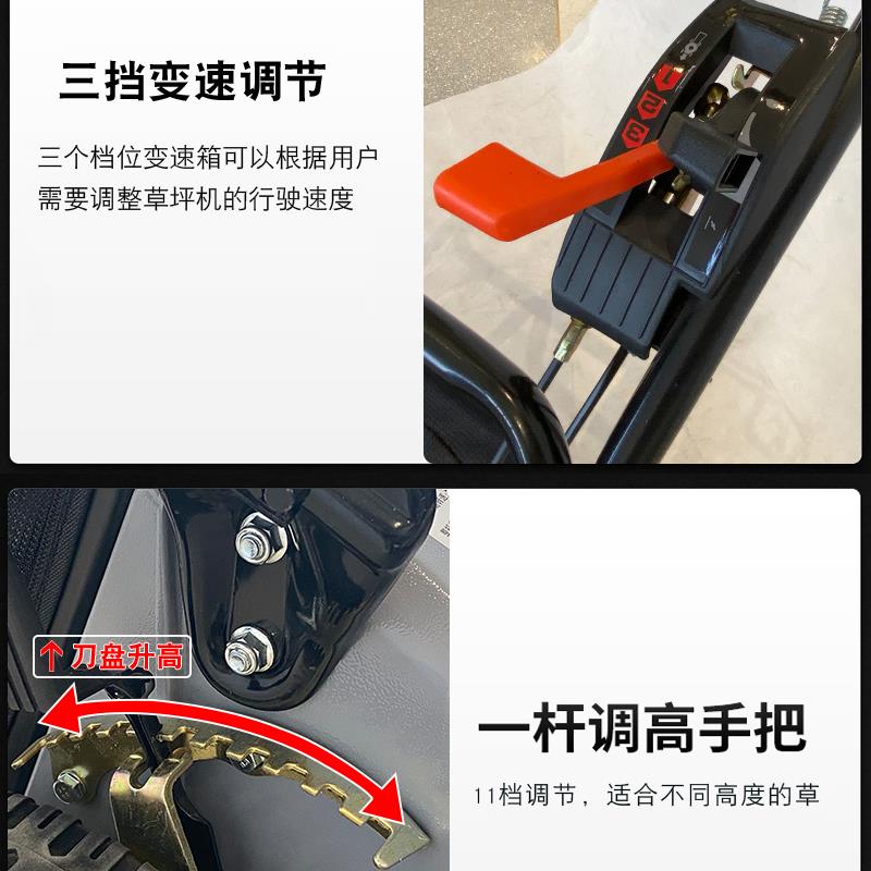 21寸自走草坪机gxv160动力三挡式铝底盘草坪修剪机割草打草机