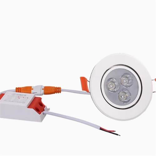 电梯轿厢led照明灯电梯通用型12V24伏220v船用天花灯筒灯3W65MM