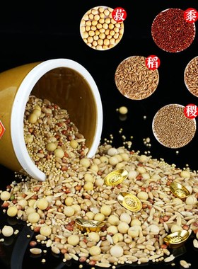 五谷丰登杂粮摆件陶瓷缸乔迁之喜新居搬家入宅仪式布置装饰用品