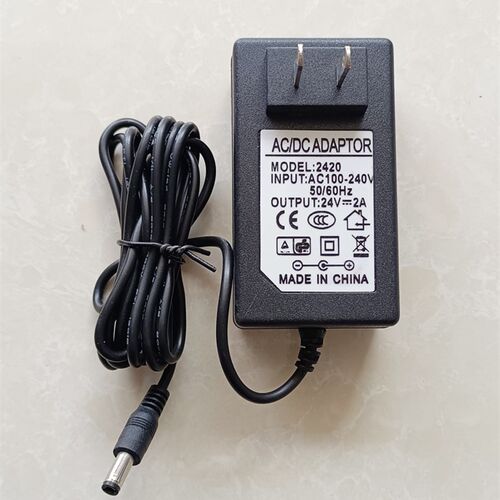 OTO按摩器QS88专用24V2A火牛电源线 黑色2米长度