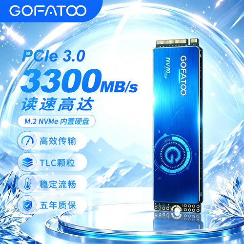 歌梵图M.2NVMe固态硬盘TLC闪存
