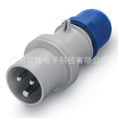 213.1633 SCAME防水工业插头16A-6h/3P IP44 意大利cee插头