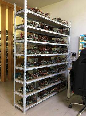 家用置物架工作室裸机机箱电脑主板架家用角钢货架搬砖主机架