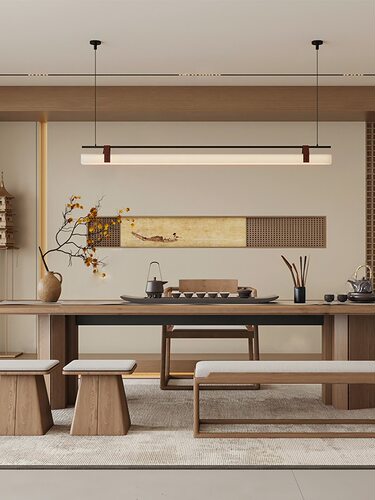 设计师极简轻奢饭厅吊灯工程现代意式创意会所书房茶室吧台灯