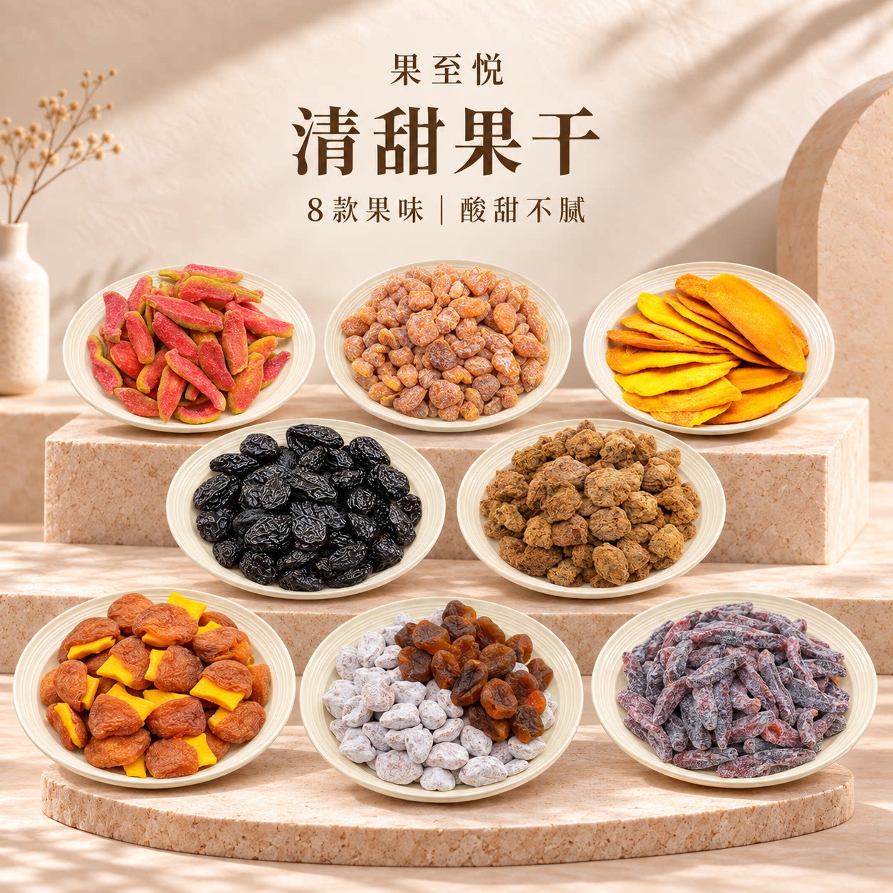 果干凉果潮汕甘草话梅酸甜梅子夹芒果红心芭乐干蜜饯趣味休闲零食