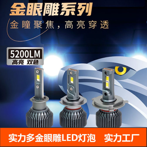 实力多LED黄白双光大灯泡高亮
