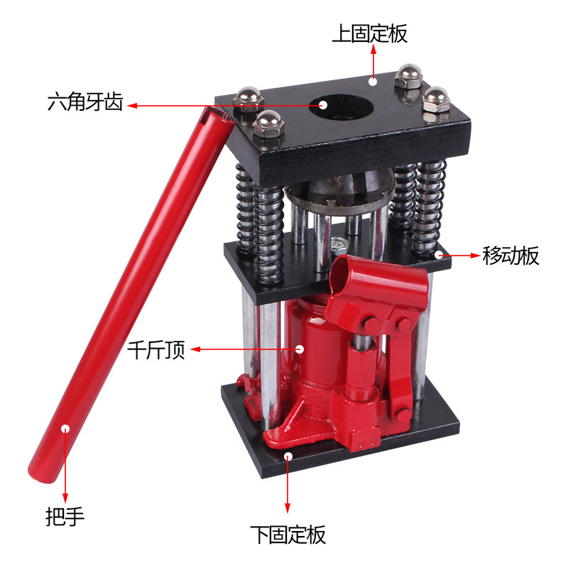 打药管快速压管器手动便携式液压机喷雾农用高压胶管接头扣压机器