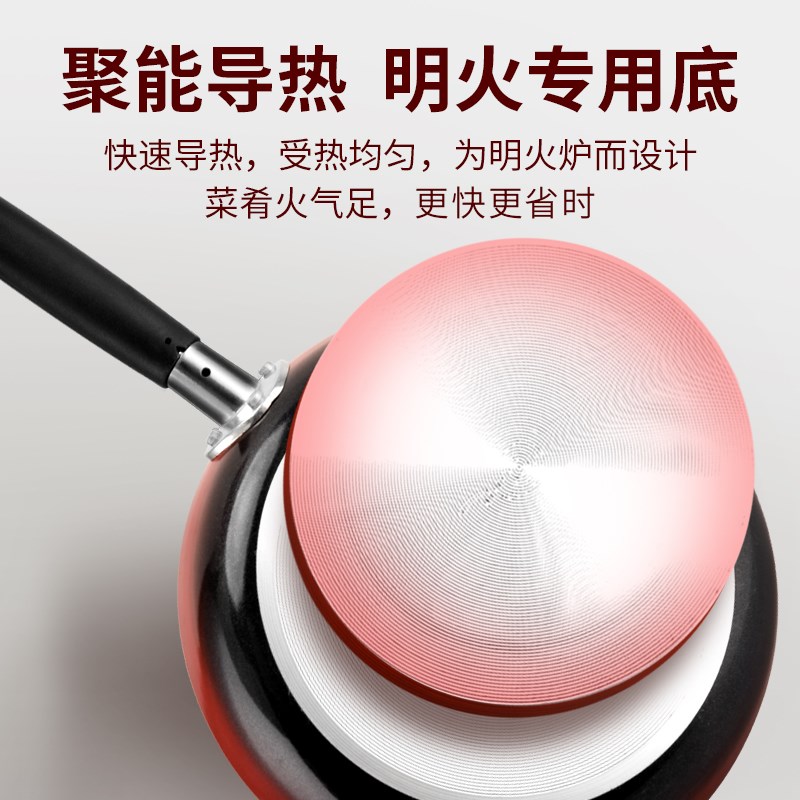 包邮易厨乐不粘锅带盖 平底不粘锅 煎饼锅 煎蛋锅24- 32CM多规格