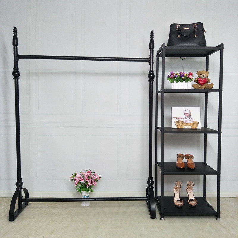包架服装店鞋架多层置物架铁艺层板架鞋帽架饰品展示货架展柜图片