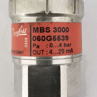 丹佛斯MBS3000 0605539压力传感器高温灭菌锅炉蒸汽压力0-4bar