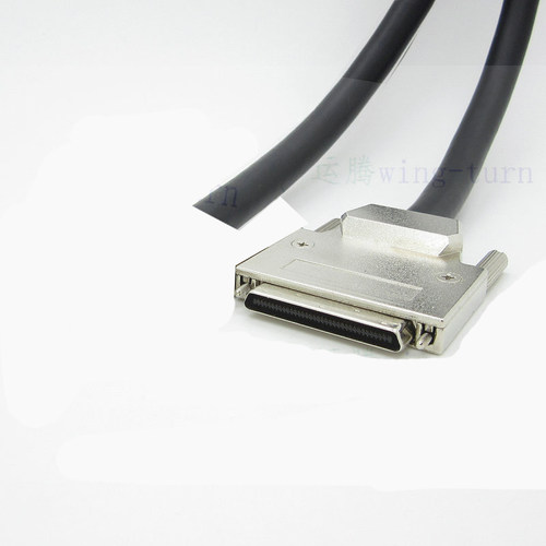 同创科技 VHDCI 68P 单公头 CN型槽式数据线 螺钉铁壳 2米成品线