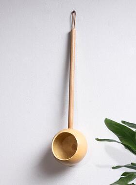 泰国椰壳木质水瓢 家用创意椰子瓢 SPA茶道木瓢勺 简约木制浇花瓢