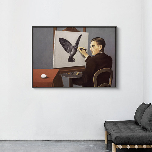 马格里特装饰画超现实主义艺术小众民宿挂画客餐厅工作室壁画
