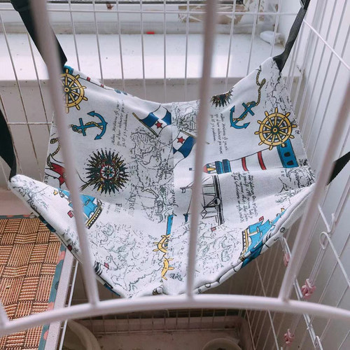 宠物猫吊床挂钩秋千宠物猫咪挂窝笼子用悬挂式夏天透气猫窝猫吊篮