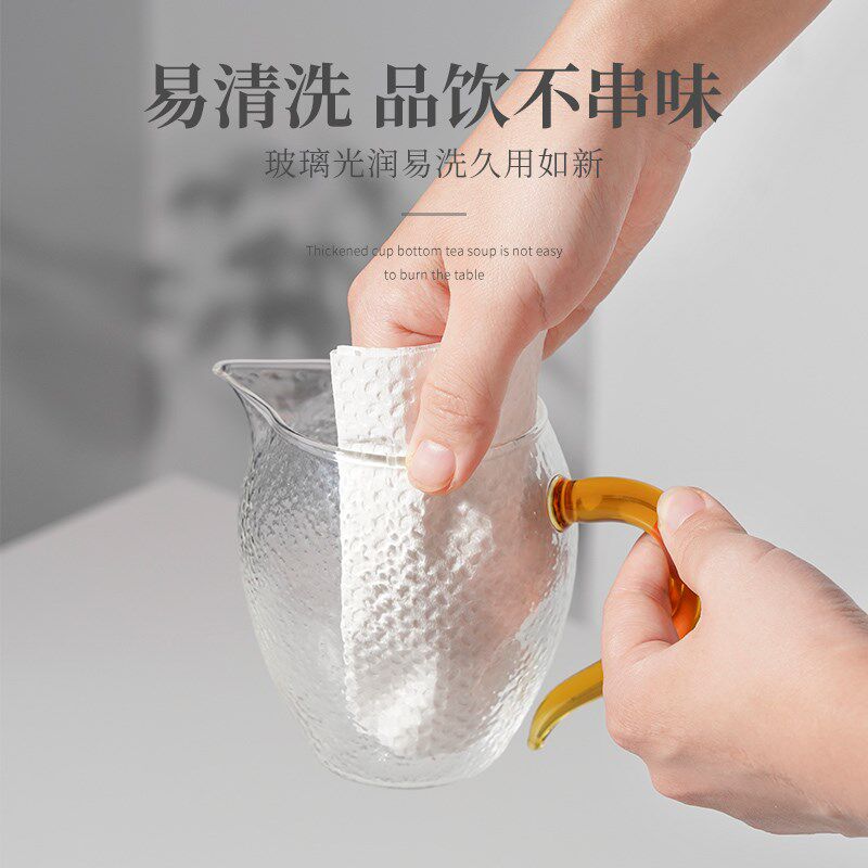 雅集茶具锤纹龙胆公道杯分茶器耐公道杯