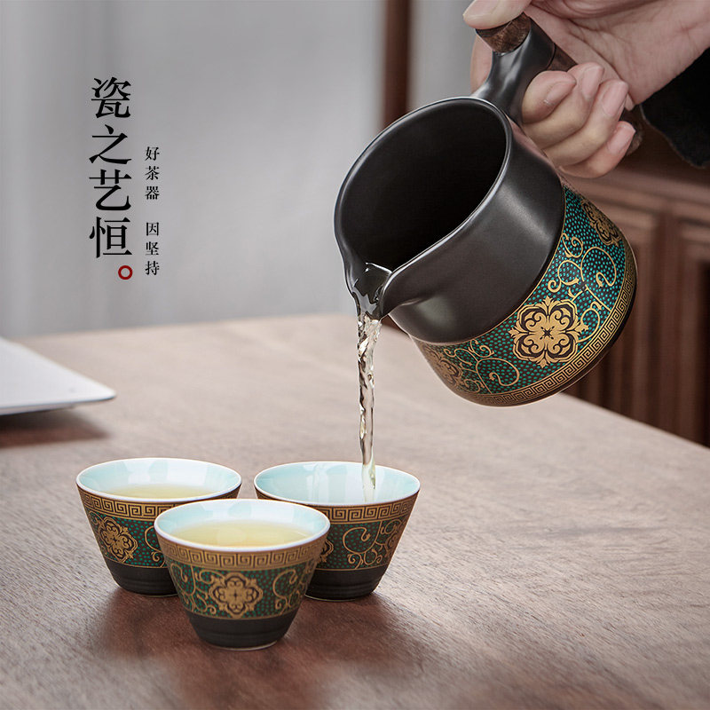 便携式旅行功夫茶具套装户外陶瓷快客杯日式泡茶壶露营随身泡茶具