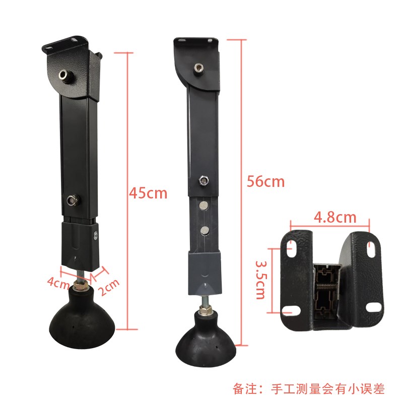 卡布灯箱广告道闸杆支撑腿软膜道闸配件落地支撑脚缓冲减震立杆子