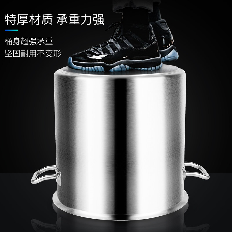 加厚不锈钢煮奶茶桶带盖汤桶商用长奶桶豆花桶电磁炉煮茶器煮面锅