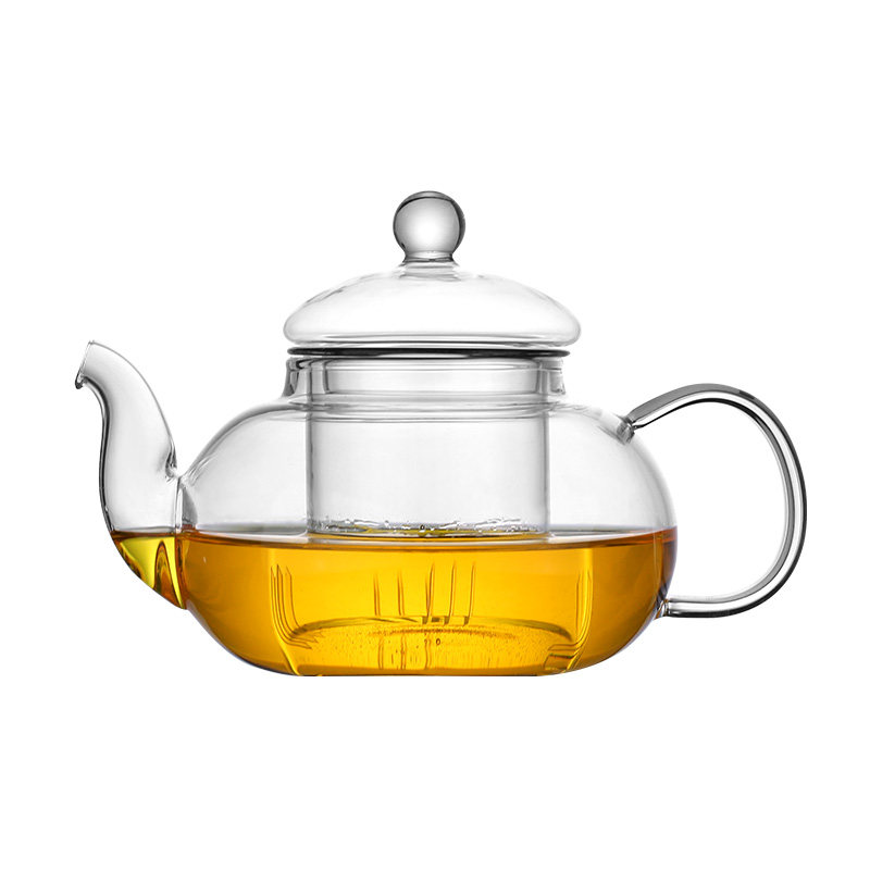 花茶壶家用玻璃茶壶泡水果茶透明下午茶茶具套装过滤加厚蜡烛加热