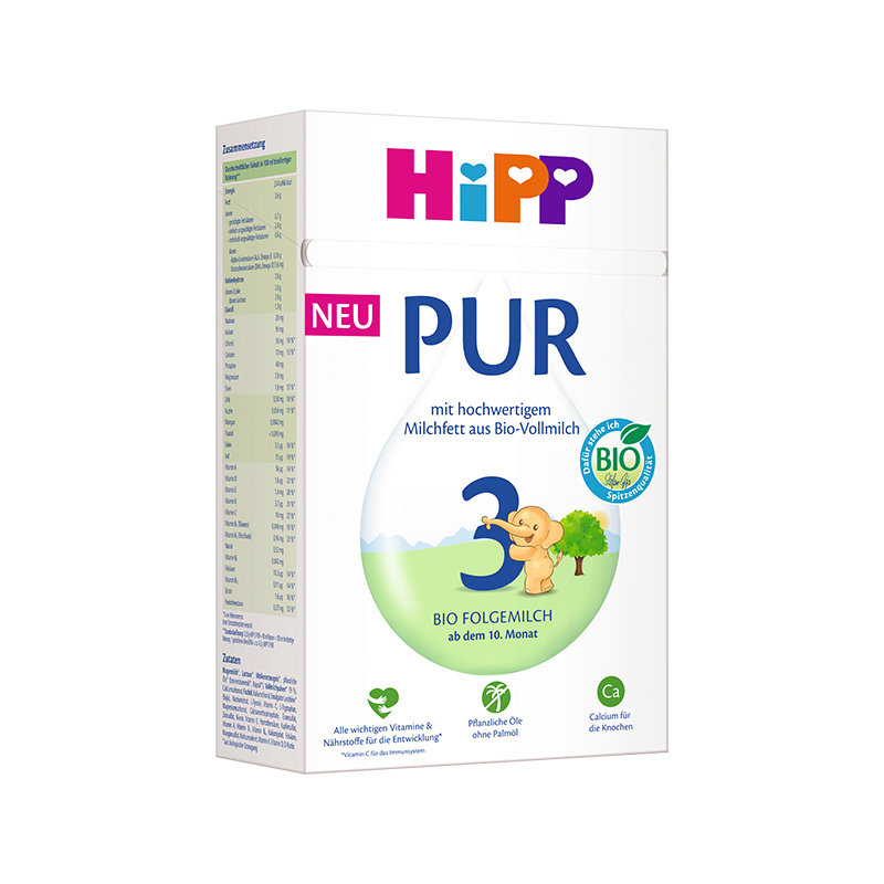 Hipp喜宝 PUR至纯有机 3段婴儿牛奶粉 500g/盒 德国进口