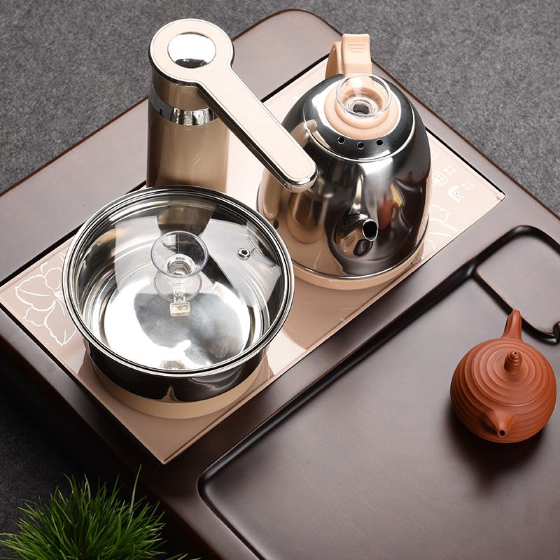从简 实木茶盘特大号带烧水壶全自动一体套装家用简约茶台茶托盘