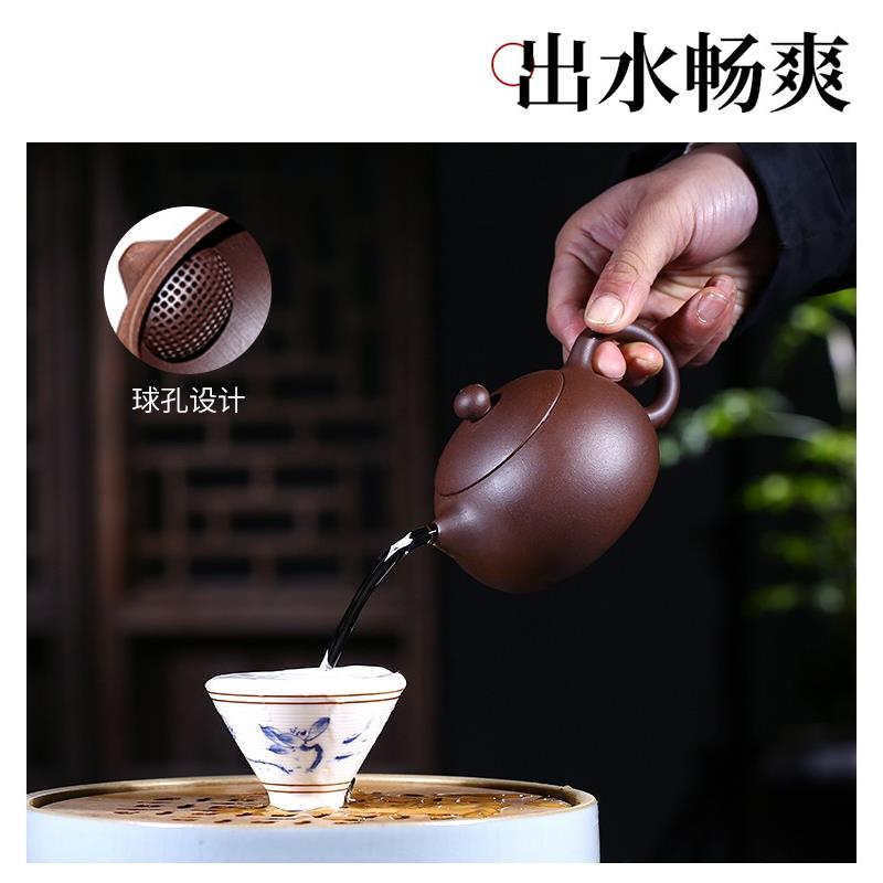 宜兴紫砂壶套装全手工泡茶壶西施家用车载便携式功夫旅行茶具整套