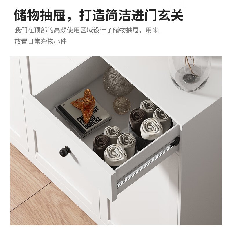 家用钢制简约鞋柜门口落地多层阳台卧室门后防尘鞋架收纳储物柜子