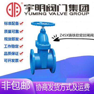宇明Z45X-16Q铸铁法兰软密封暗杆闸阀DN50-900 RVHX弹性座封开关