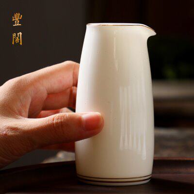 羊脂玉高白瓷家用酒壶茅100ml二两分酒器台仿古酒器中式一壶一杯