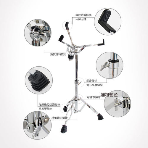 哑鼓套装12寸架子鼓哑鼓垫初学入门亚鼓垫节拍器套装练鼓垫练习垫