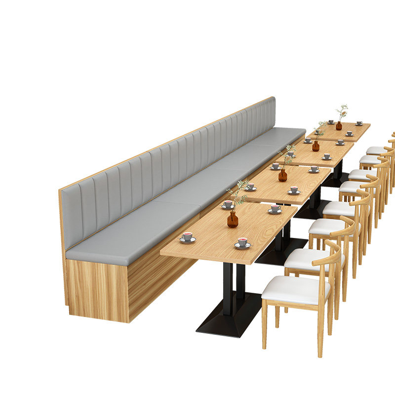餐厅奶茶店卡座沙发定制商场商用储物凳小户型家用定做沙发椅组合