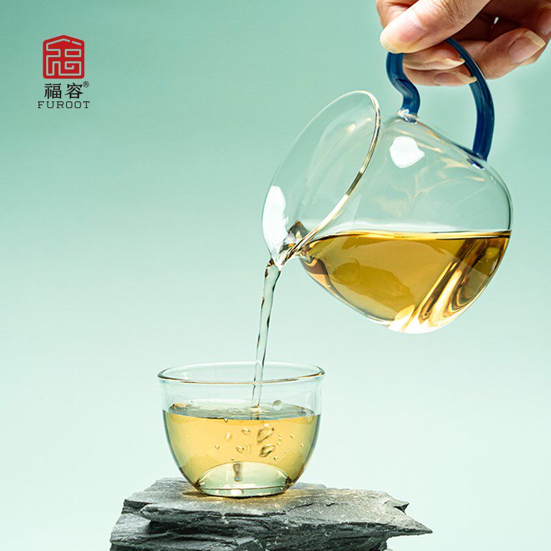 福容臻韵公道杯透明家用茶具耐高温高硼硅玻璃分茶器茶海功夫茶具
