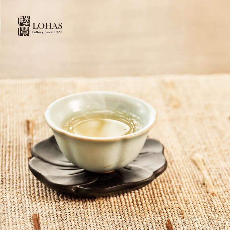 陆宝陶瓷汝窑开片可养杯茶杯子单杯品茗杯个人杯主人杯泡茶杯小杯