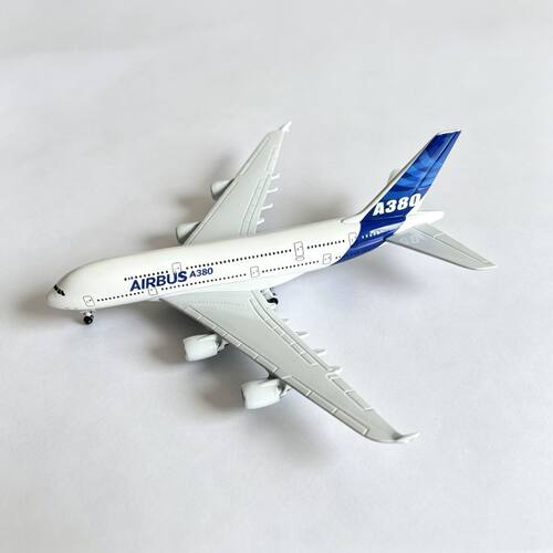 原型机a380飞机模型合金仿真带轮拼装客机航模摆件收藏礼品