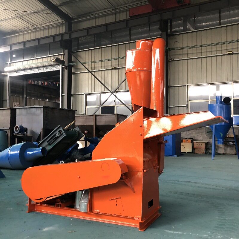 沙克龙除尘秸秆饲料粉糠机 树枝柠条粉碎机 稻壳谷壳细粉机