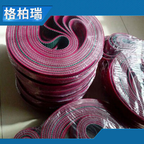 批发销售供应 印花pu同步带 耐磨pu加红胶同步带