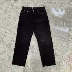 Straight Black Personalized Custom Plain Pants Denim [Good Quality]