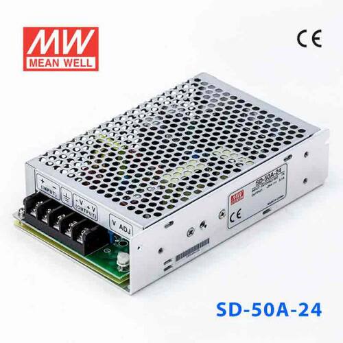 明纬电源DC转DC直流50W开关电源SD-50A/50B/50C 5V/12V/24V