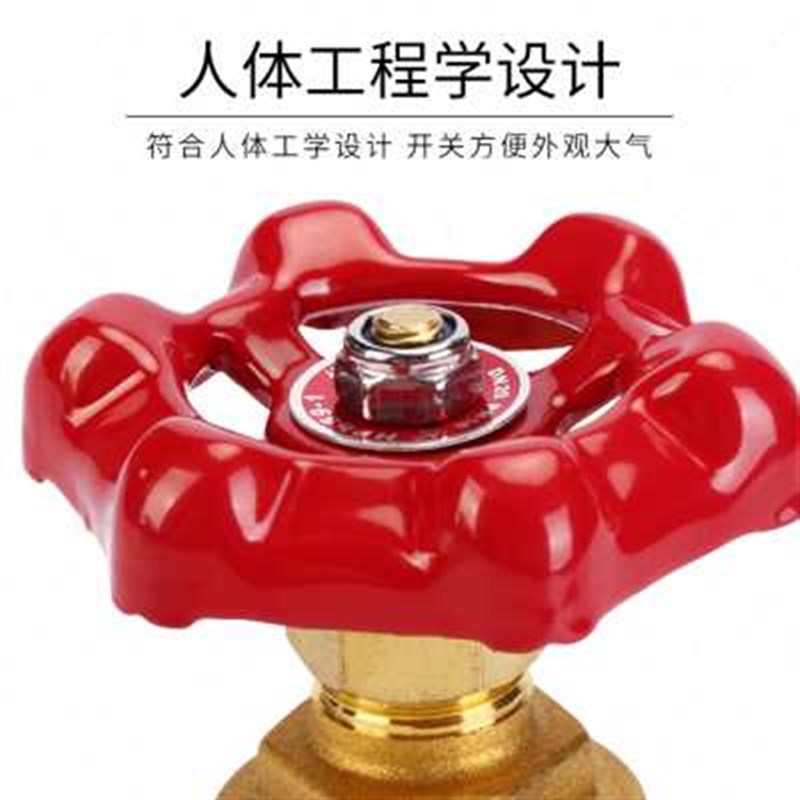埃美柯108铜闸阀开关4分6分自来水阀门家用螺纹加厚重型手动总阀图片