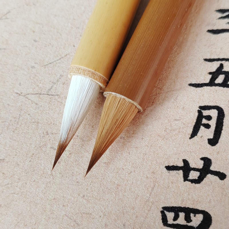 钟繇王宠专用小楷毛笔魏晋古法纯狼尾毫制作鸡距白秋暮春二王抄经