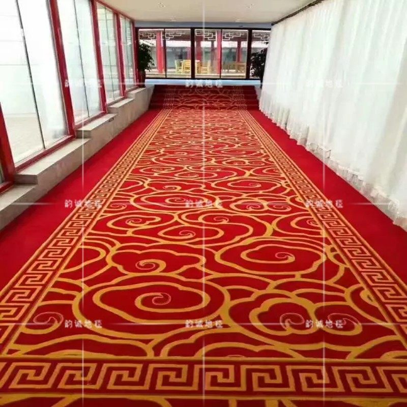 定制欧式走过道楼梯脚垫门厅家用宾馆酒店满铺走廊地毯长条地垫子